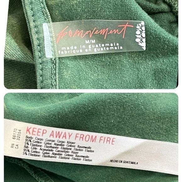 🆕 Free People Movement Hot Shot Runner Jumpsuit In Smoked Pine Green Medium - Picture 12 of 12